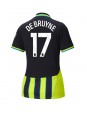 Manchester City Kevin De Bruyne #17 Zenski Gostujuci Dres 2024-25 Kratak Rukavima